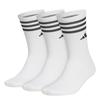 Golf Socks Crew Length Cushioned Socks White Free Size [Adidas Golf] 3-Pack Men's 25-27