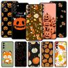 Autumn Leaves Fall Fox Pumpkin Halloween Phone Case For Samsung Galaxy S24 S23 S22 S20 Ultra S21 FE 5G S10 S9 Plus S10E Cover