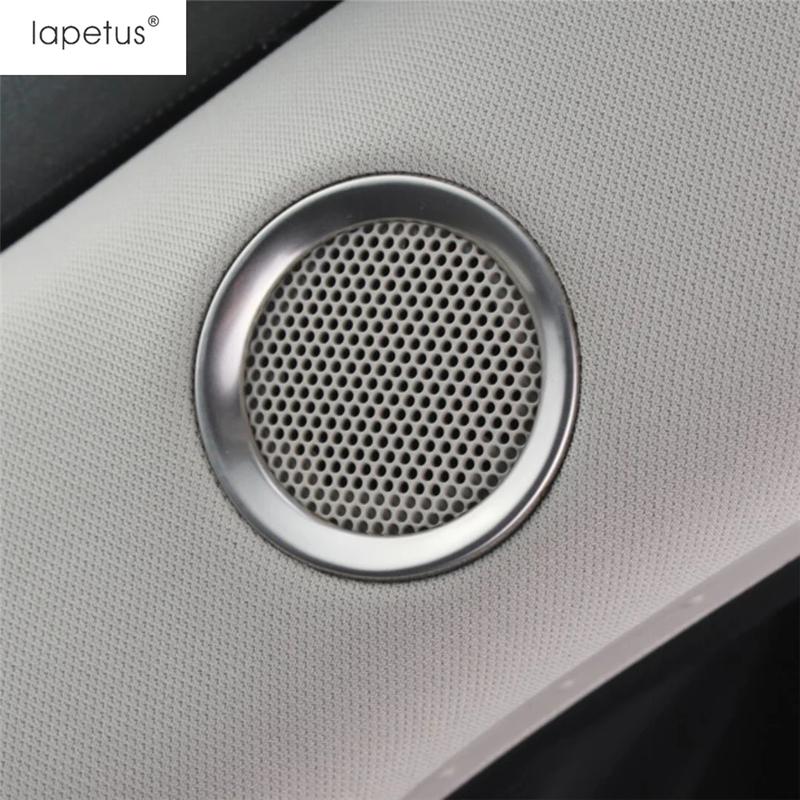 For Mazda CX5 CX-5 2017 - 2024 Stainless Steel Interior Pillar A Speaker Tweeter Sound Ring Decoration Cover Trim Accessories