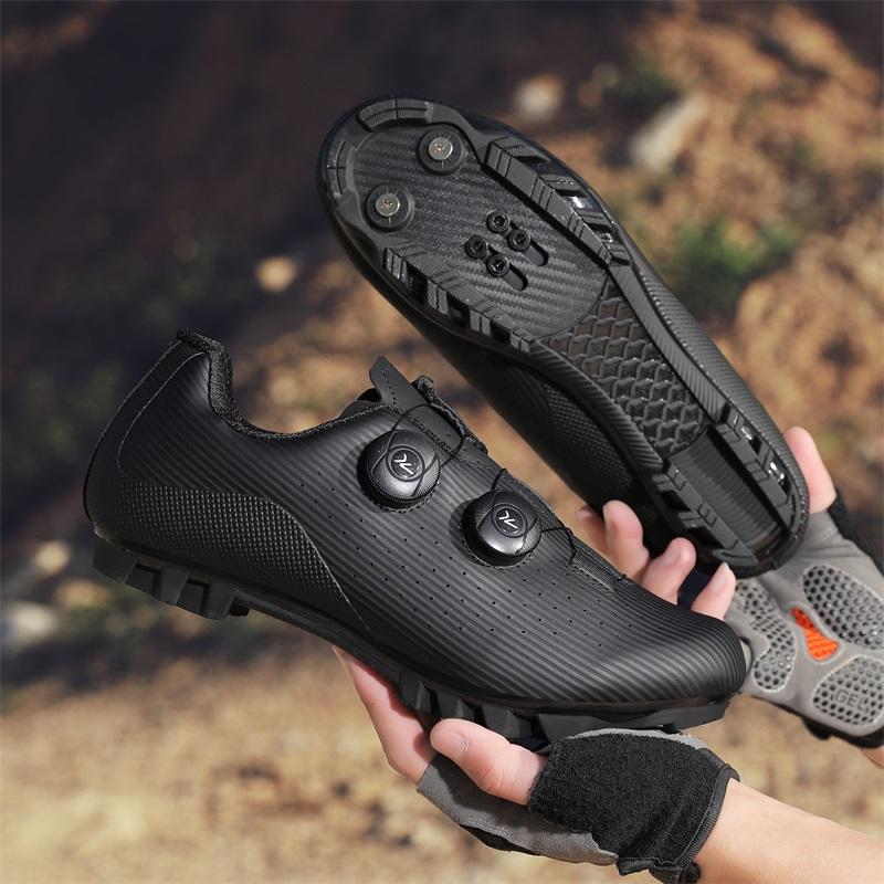 Cycling Shoe MTB Flat Pedal Bicycle Shoes Clit Man Cleats Shoes Bicycle Mountain Bike Shoe Racing Lock Footwear Cycling Sneaker