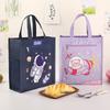 Large Insulated Lunch Bag Kids Waterproof School Meal Carrier Reusable Bento Tote Boys Girls Cartoon Style