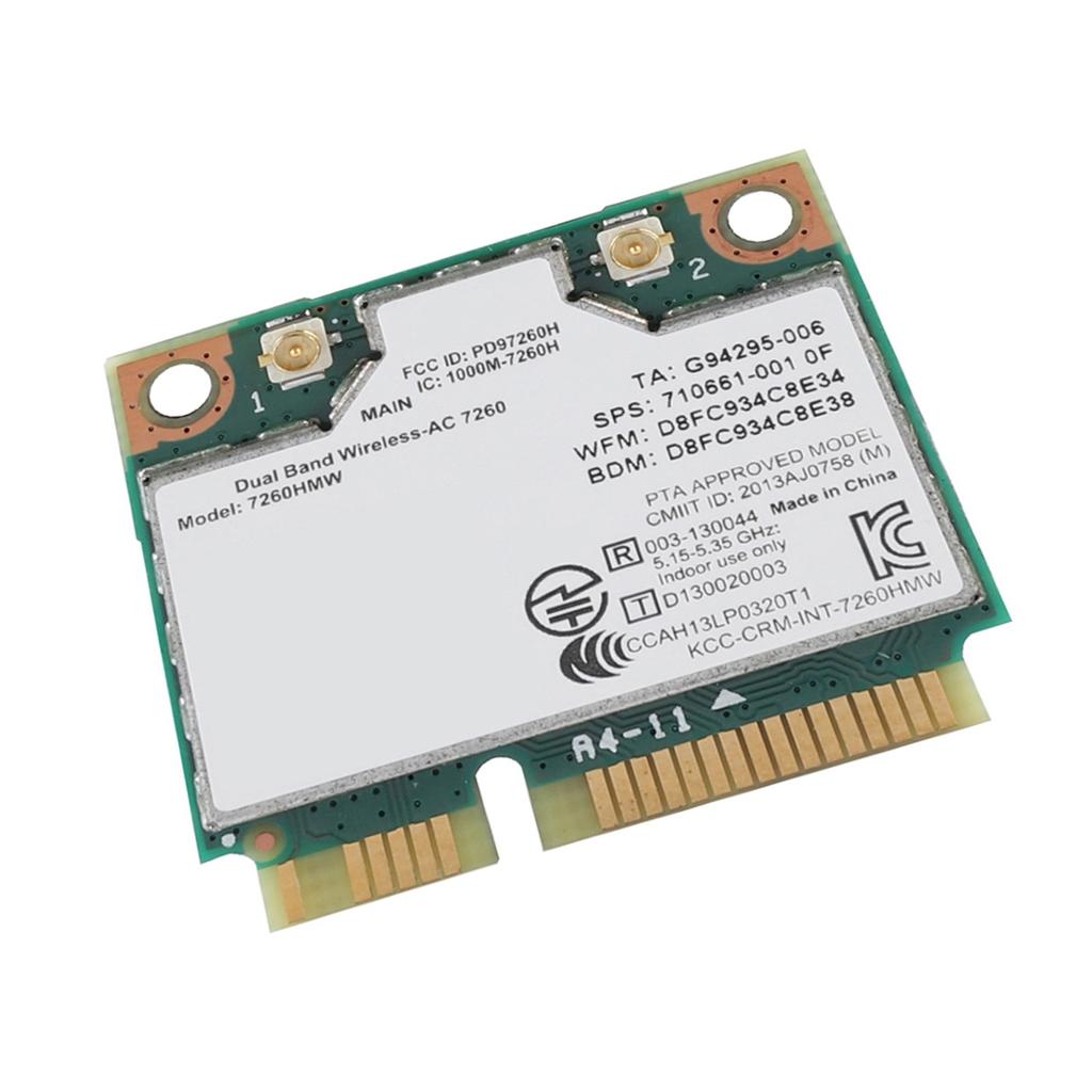 For Intel 7260AC Universal Wireless Card 867M Bluetooth 4.0 Network Card