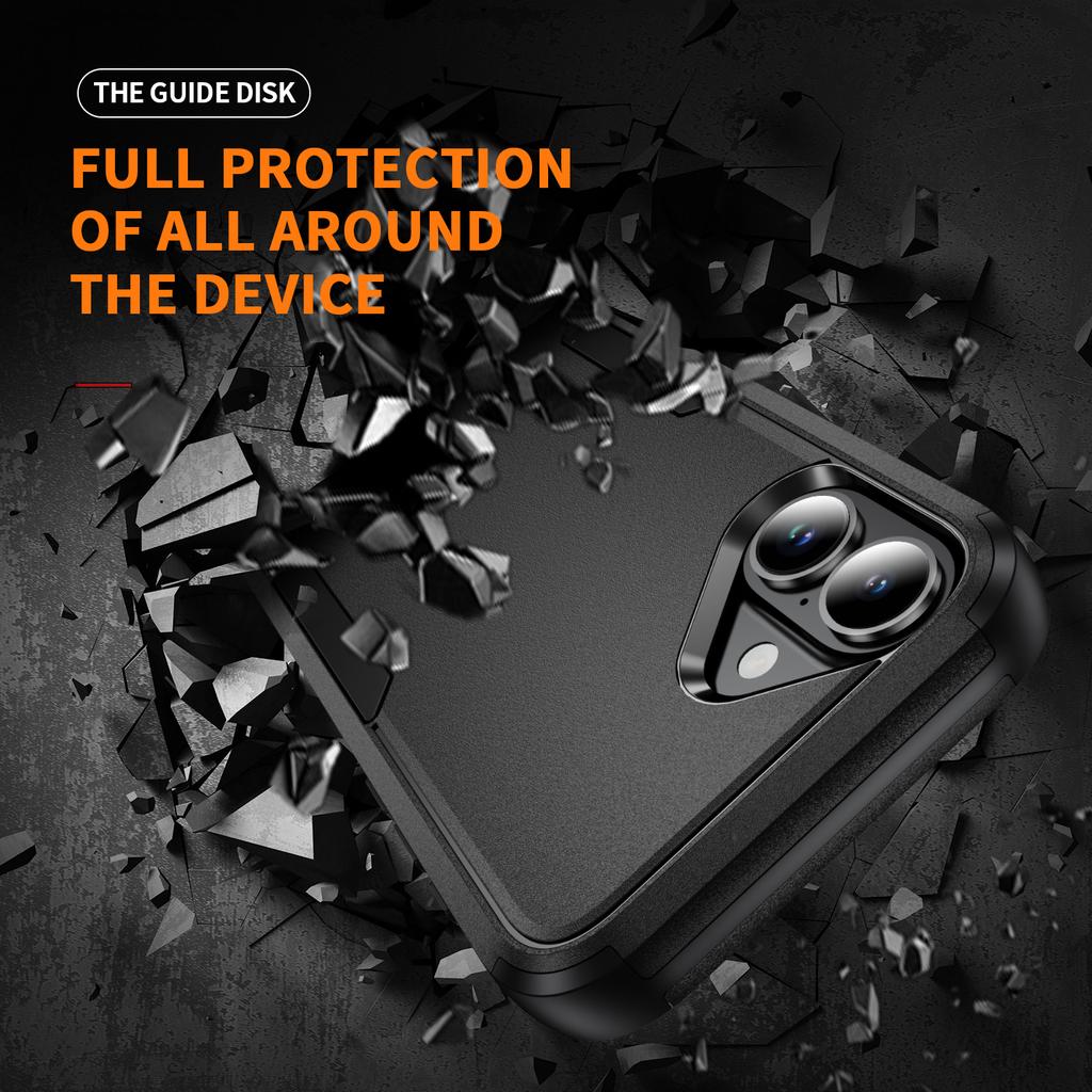 Impact Resistant Hard Armor Case for Iphone 17 Pro Max 16 15 17 Air 14 Plus 12 13 Iphone17 Iphone16 Anti-Scratch Phone Bag