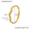 Inlaid Shiny Zircon Bracelet Bangles In Stainless Steel 18k Gold Plated Waterproof Non Tarnish Luxury Bracelets Bangle For Women