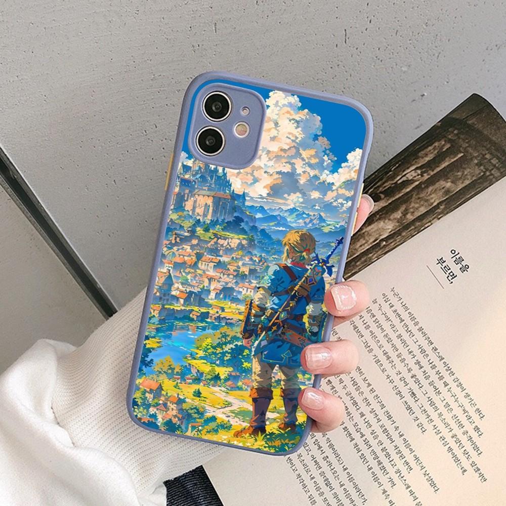 

The Legend Of Zelda Phone Case For IPhone 14 11 12 13 Mini Pro Max 8 7 Plus X XR XS MAX Translucent Matte Cover iPhone 15Pro Max
