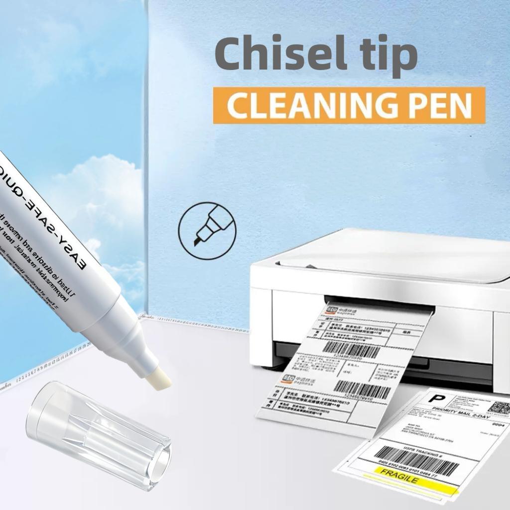 3pcs Thermal Printer Cleaning Pen Set Chisel Tip Safe And Effective for Label Receipt And Barcode Scanner Printers Easy Use