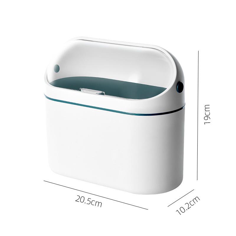 Mini Desktop Trash Can with Lid for Home or Office