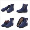 Waterproof Snow Boots Women Winter Shoes Fashion Brand Cold Winter Women Ankle Boots Non-slip Ladies Cotton Shoes Blue Red Plus Size 42