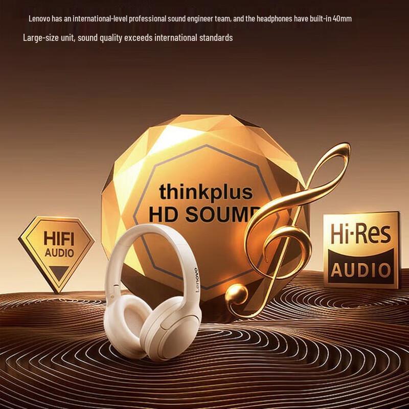 Lenovo ThinkPlus TH53 Wireless Noise-Cancelling Over-Ear Headphones