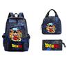 Dragon Ball Peripheral Cartoon Printed Backpack 3PCS Set Student School Bag Shoulder Bag Pencil Case Set