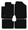 BASIC Black Velour Floor Mats For: Toyota Corolla E12 / E13 Hatchback, Station Wagon, Sedan (2002-2007)