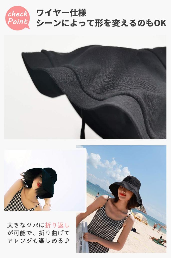 Wide Slimming Adjustable Velcro Chin UV for Outdoor Sun Scallop UV-blocking Hat, Brim, Effect, Strap, Windproof, Protection, Women's Hat, Foldable,