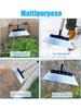 Multipurpose Garden Cleaning Shovel, Flat Shovel Ice Shovel Weeding Planting Farm Weeding Tools Metal Weed Cleaning Shovel 120cm