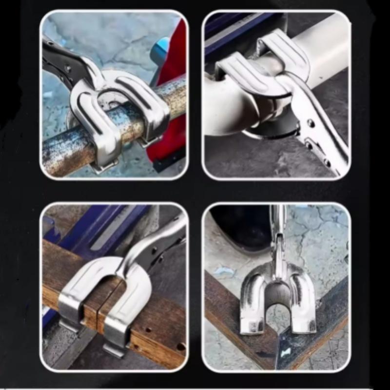 9 Inch U-Shaped Welding Locking Pliers Adjustable Multifunctional Metal Welding Clamp Plier Quick-lock Release for Easy Removal