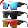 3 Paia Occhiali da Sole con Montatura Grande UV400 Lenti Colorate Uomo Donna Sport all'Aperto Pesca Ciclismo Escursionismo Corsa Guida Occhiali Regalo