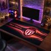 Monaco FC Custom Large Mouse Pad, Personalized Name Text Print, Football Logo Non‑Slip Desk Mat Gaming Gift