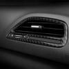 Carbon Fiber Dashboard Left + Right Air Vent Cover For Dodge Challenger 2015-20