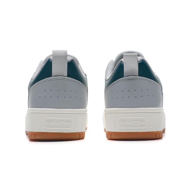 Anta Life Collection Synthetic Leather, Textile Slip Resistant Abrasion Resistant Cushioning Low top Skateboard Shoes 912138012-7