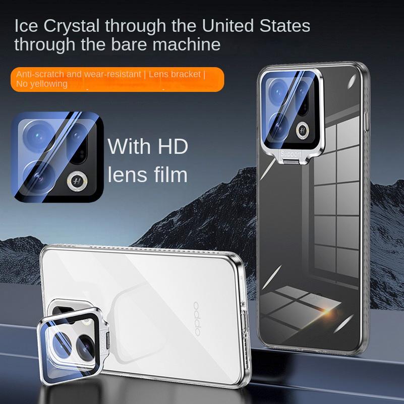 Transparent Anti-yellowing Metal Lens Glass Protective Lens Case For OPPO Find X9 Pro x9 find X8 Ultra X8s + X8 pro Reno14 Cover