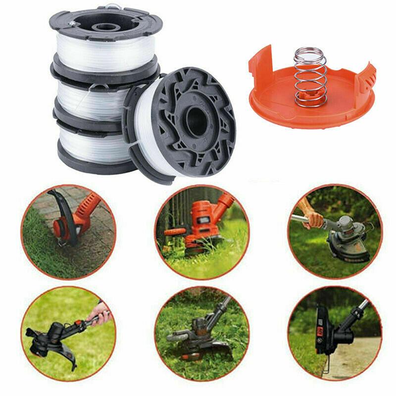 4pcs Grass String Trimmer Spool Line Cap Cover with Spring Lawn Mower Replacement for Most AF-100-3ZP Line Trimmer Models Set