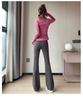 Women's High-Waisted Micro-Flare Athletic Pants for Fall – Leg-Lengthening Nude-Fit for Yoga, Tennis & Running