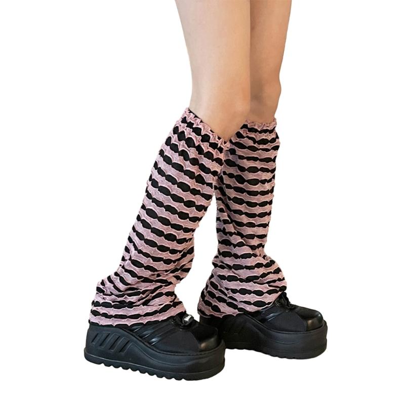 Campus Style Leg Warmers Gothic Ruffle Long Socks Leggings Gaiters Autumn Winter Flare Cuffs Ankle Heaps Socks