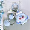 Lovely Sweet Flocking Key Chain Soft Plush Cute Cartoon Dessert Schoolbag Decoration Pendant Fashion Creative Crying Doll Key Rings for Female Handbag
