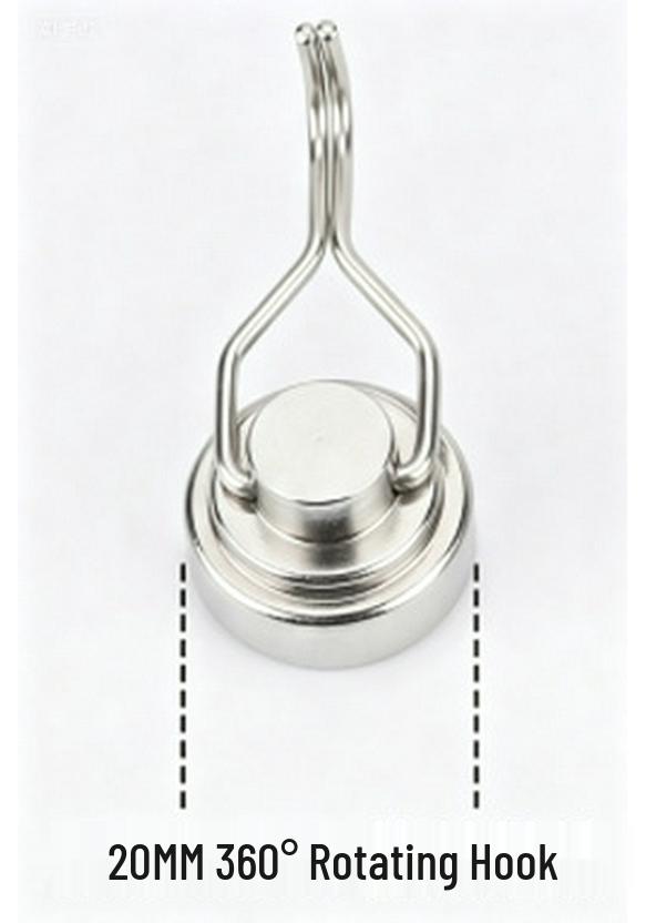 Silver NdFeB Magnetic Hook E10-E42