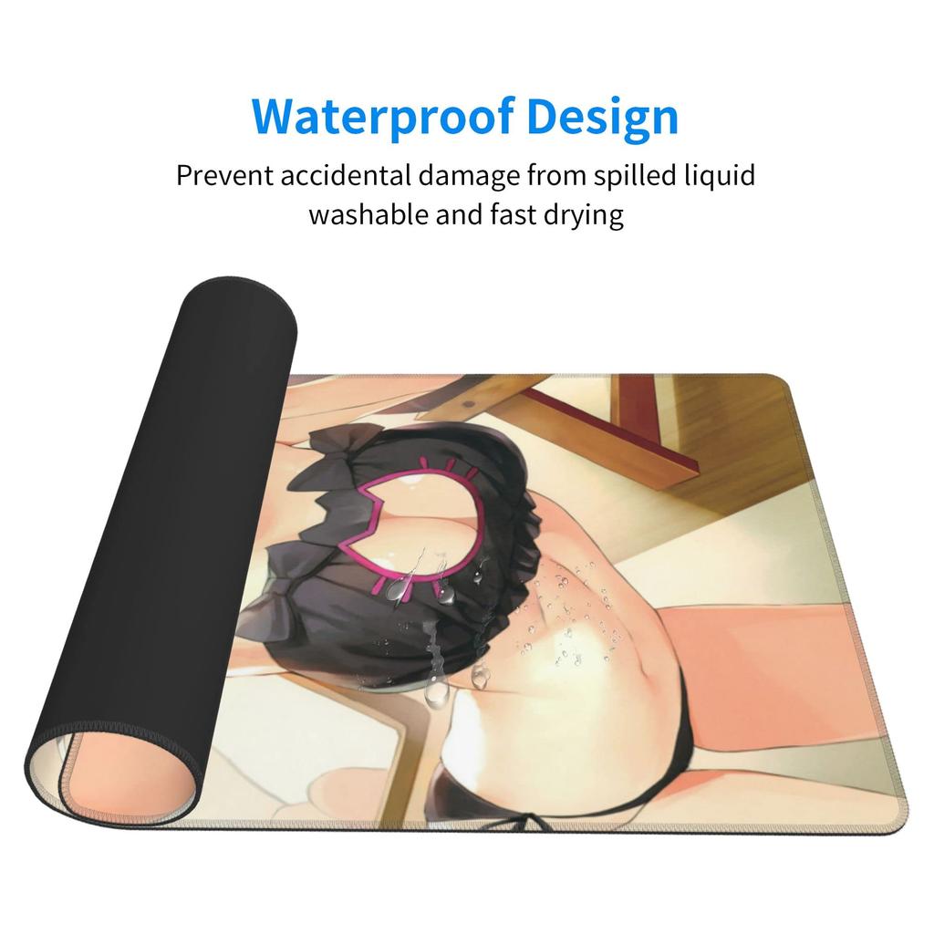 Keviners Mouse Pad Rem Ram Mouse Pad Gaming Anime Waterproof 40 X 75 X Starting Life In Another World & Anti-Slip Size 0.3cm (ReZero - 2)