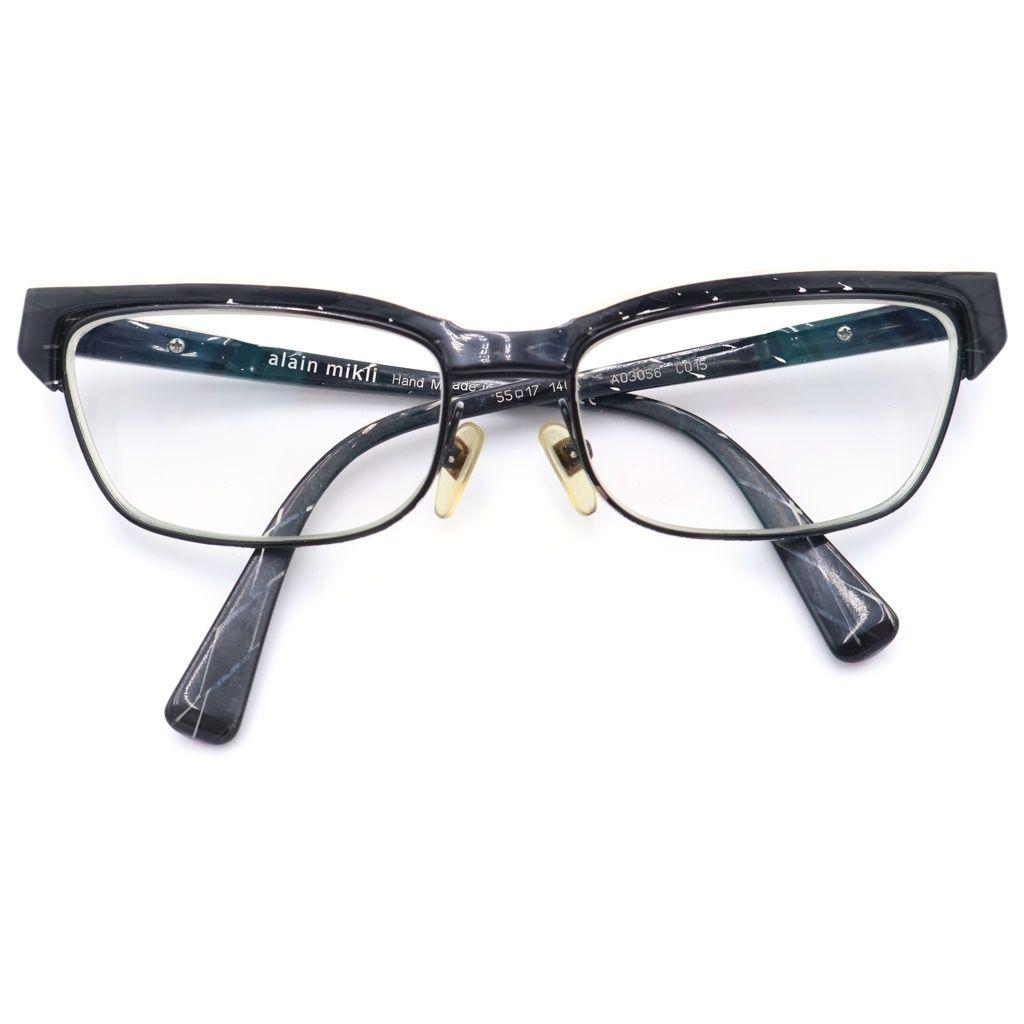 Used alain mikli Square Sunglasses Square Sunglasses Glasses White A03056 C015