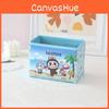 Labubu Beach Cake Boat Rocket Grid Cartoon Pattern Folding Storage Box For Makeup And Stationery Organization