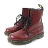 Excellent Dr.Martens Boots SMOOTH 1460 8 Holes Cherry Red Leather Women Used