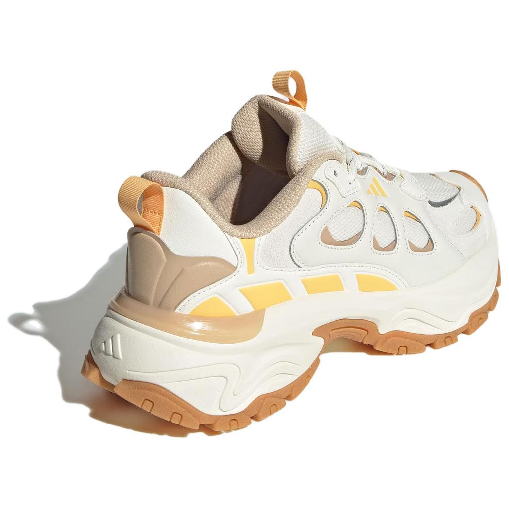 Adidas Shadow Valley Comfortable Versatile Shock Absorbing Durable Low Top Dad Shoes Women Sneakers White Yellow JQ7617