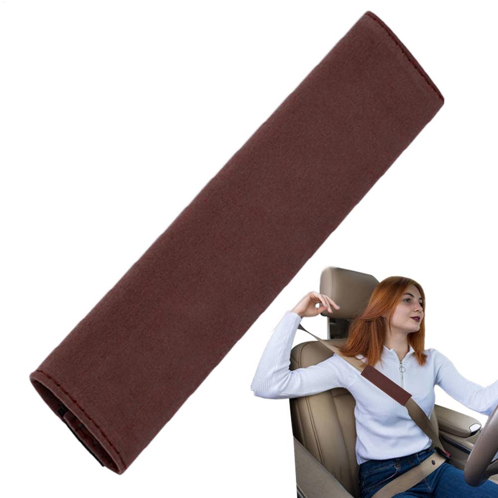 Seat Belt Shoulder Pad Soft Seat Belt Cushion Built-In Anti-Slip Silicone Strip Padded Safety Strap Cushion For Driving Travel