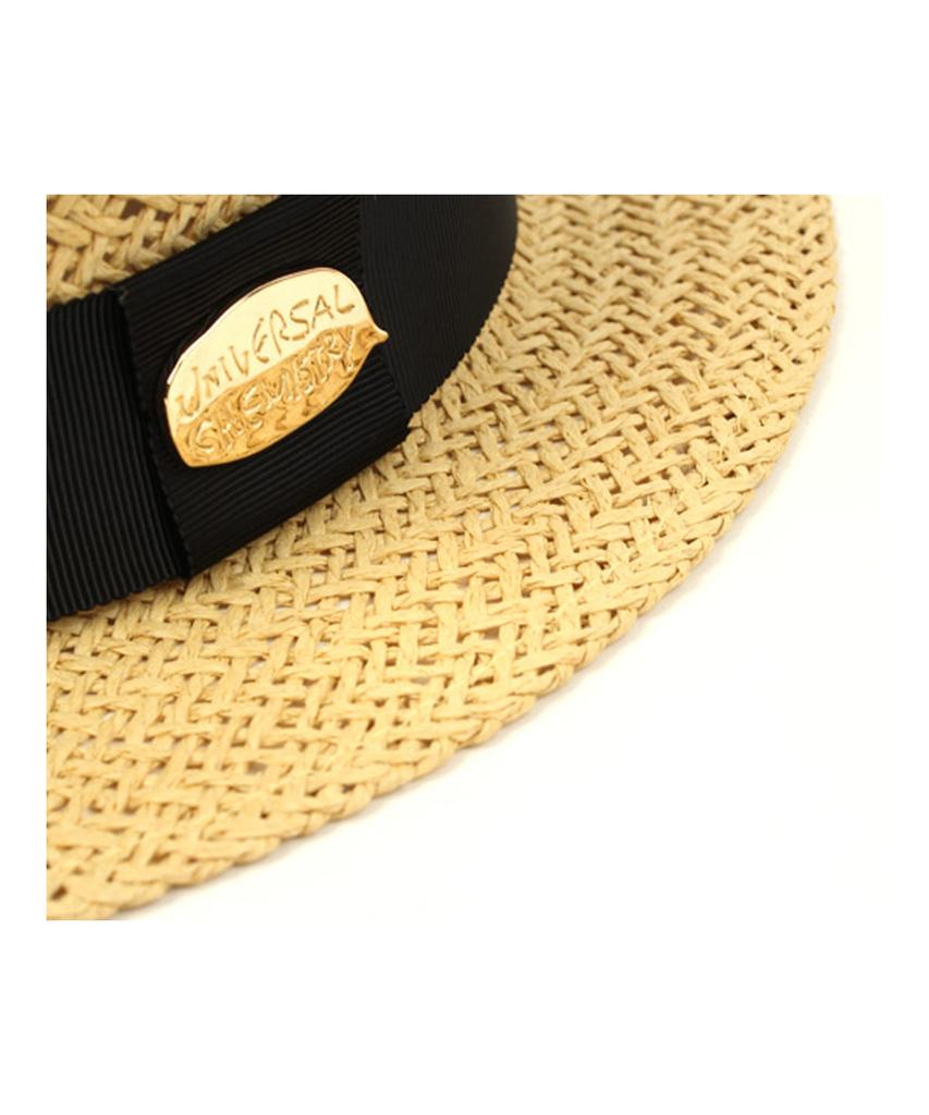 Beige Flat Short Panama Hat