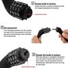 Bicycle Lock 4-digit Password Combination Bicycle Security Lock MTB Anti-theft Lock for Bicycle Equipment