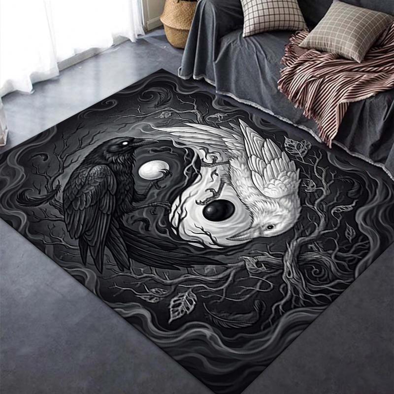 2025 New Tai Chi Animals Carpet Rug for Living Room Bedroom Home Sofa Decoration,Kids play Non-slip Floor Mat105