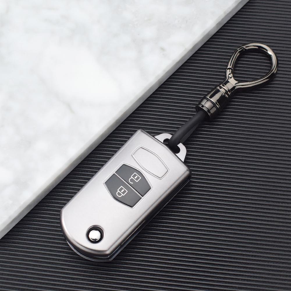 2/3 Buttons TPU Shell Fob Holder For Mazda Demio 2 3 5 6 M3 M5 M6 CX-5 CX7 CX9 RX8 MX5 MPV Car Key Case Cover Keyless