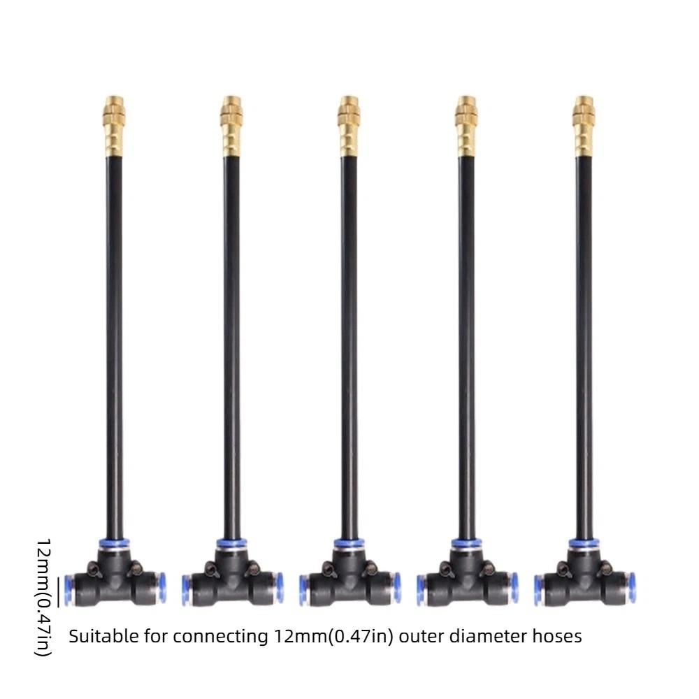5Pcs Adjustable Irrigation Sprinkler Kit Quick Connect Misting Cooling System Greenhouse