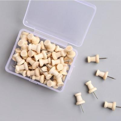 50PCS Wall Cards Photos Board Tacks Push Pins Plastic Thumb Tacks Pins  Fixings Pins