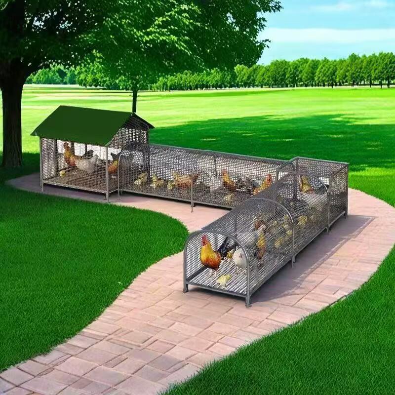Reinforced Poultry & Rabbit Coop: Rodent & Weasel-Proof, Excellent Droppings Leakage, Thickened Bottom