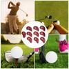 10er Set Hochwertige PU Golf Eisen Schlägerhaube Headcover Schlägerschutz Schützend Rot