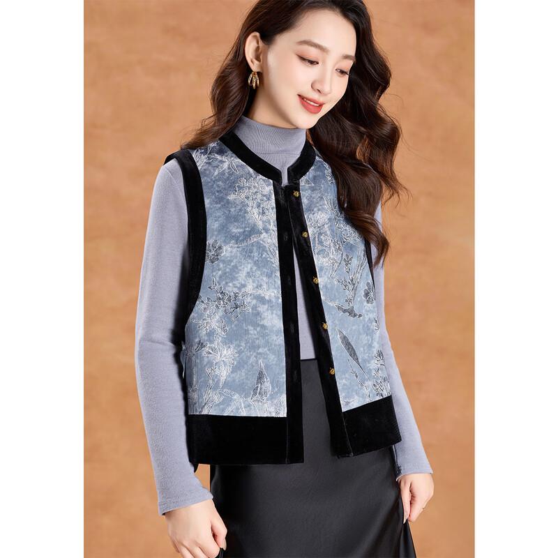 Kebell New Chinese Style Patchwork Sleeveless Vest