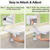 Window Sill Mount Cat Perch for Indoor Cats, One-Step Sliding Clamping Slot Adjustment Cat Hammock with Washable Cover, No Suction Cups Pet Bed for