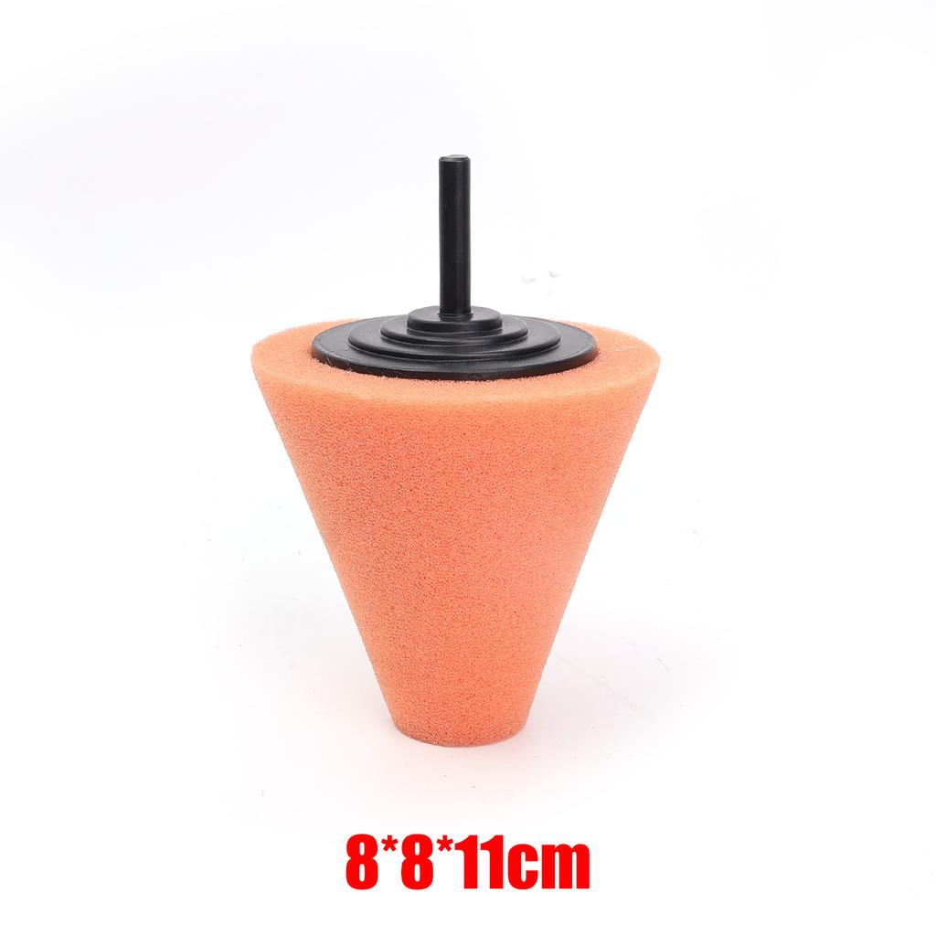 1/2pcs Cone-shaped Car Polishing Sponge Grinding Head Car Wheel Hub Beauty Waxing Sponge Polishing and Cleaning Accessories
