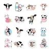 50 Cartoon Cute Cow Stickers Refrigerator Computer Mobile Phone Water Cup Decoration Stickers Hand Account Creativity