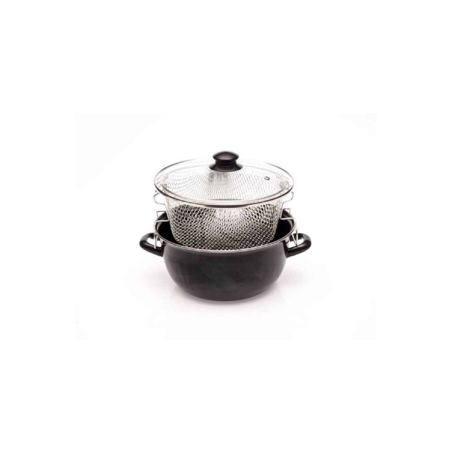 

24cm Enamel Frying Pot чорний