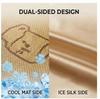 Breathable Cool Touch Washable Ice Silk Rattan Cooling Mat Soft Summer Bed Sheet Fitted Sheet for Kids Babies 150x200/180x200cm Home Use