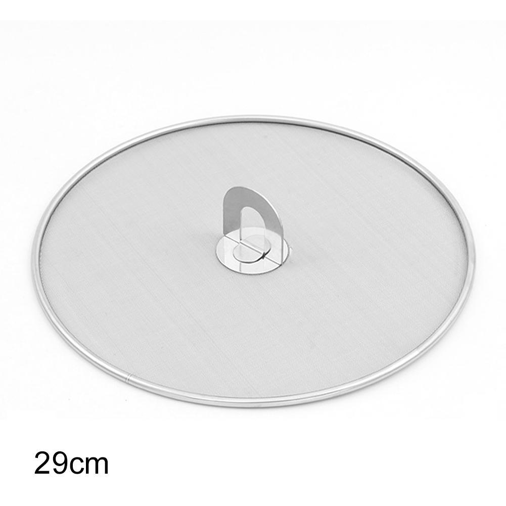 Stainless Steel Net Cover Oil Splash Screen Circular Oil Shield Hollow Handle Anti Scald Used For Deep Frying And Cooking