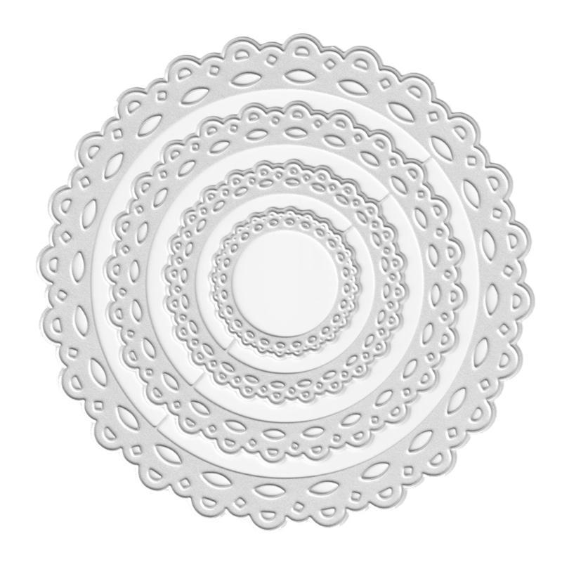 Nested Lace Frame Metal Die Cuts Exquisite Scrapbooking Embossing Template DIY Holiday Invitations Cards Making Supplies